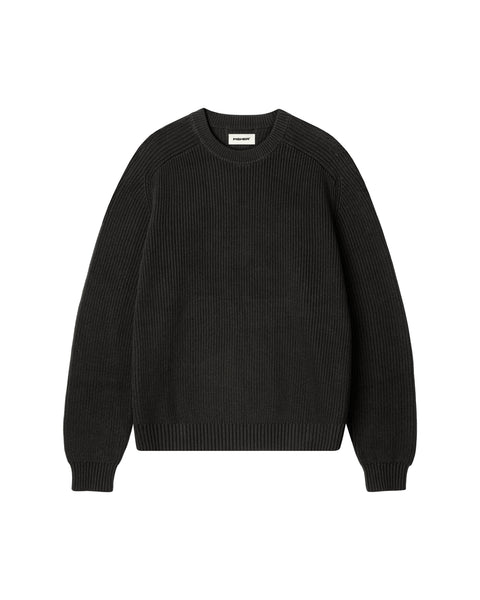 Fisherman Knit Sweater - Black